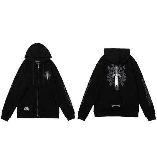 CH-Chrome Hearts Zip Up Hoodie M8509